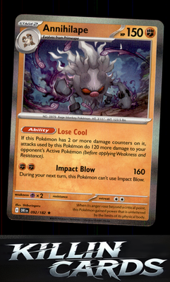 Annihilape 092/182 Pokemon Rare SV10: Destined Rivals Card NM