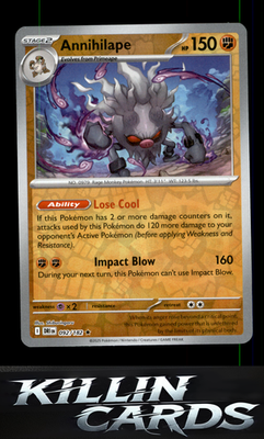 Reverse Holofoil Annihilape 092/182 Pokemon Rare SV10: Destined Rivals Card NM