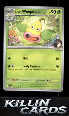 Erika's Weepinbell 005/217 Pokemon Uncommon ME: Ascended Heroes Card NM