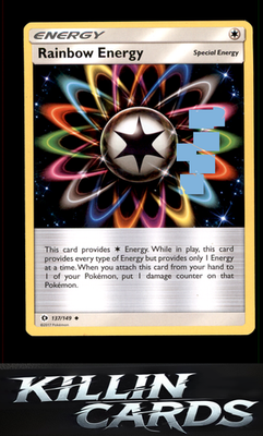 Rainbow Energy 137/149 Pokemon Uncommon SM Base Set Card NM