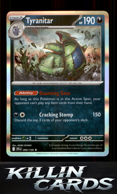 Tyranitar 095/159 Pokemon Rare SV09: Journey Together Card NM