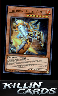 Therion "Bull" Ain MAMA-EN060 YuGiOh Ultra Rare Magnificent Mavens Card NM