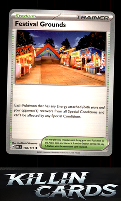 Festival Grounds 108/131 Pokemon Uncommon SV: Prismatic Evolutions Card NM