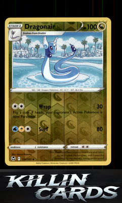 Reverse Holofoil Dragonair 130/195 Pokemon Uncommon SWSH12: Silver Tempest Card