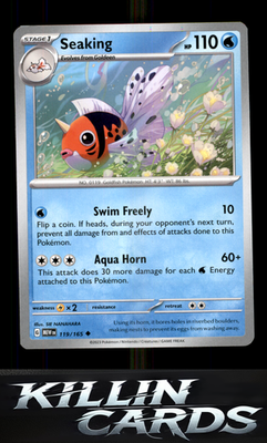 Seaking 119/165 Pokemon Uncommon SV: Scarlet & Violet 151 Card NM