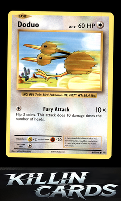Doduo 69/108 Pokemon Common XY - Evolutions Card NM
