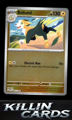 Reverse Holofoil Boltund 031/094 Pokemon Common ME02: Phantasmal Flames Card NM