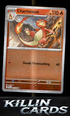 Reverse Holofoil Charmeleon 012/094 Pokemon Common ME02: Phantasmal Flames Card