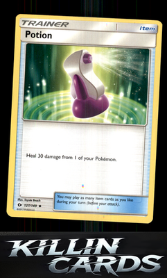 Potion 127/149 Pokemon Uncommon SM Base Set Card NM