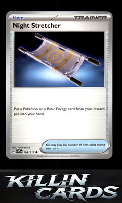 Night Stretcher 196/217 Pokemon Common ME: Ascended Heroes Card NM