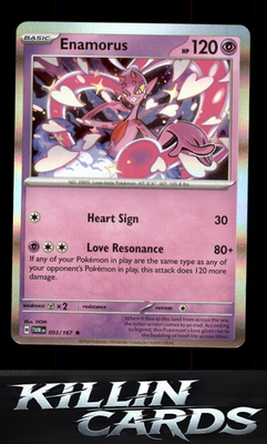 Enamorus - 093/167 093/167 Pokemon Rare SV06: Twilight Masquerade Card NM