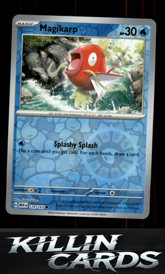 Reverse Holofoil Magikarp 129/165 Pokemon Common SV: Scarlet & Violet 151 Card N