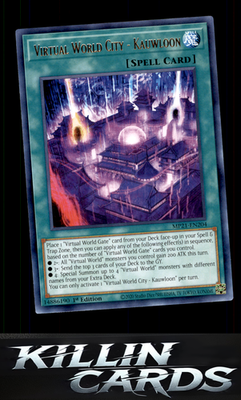 1st Edition Virtual World City - Kauwloon MP21-EN204 YuGiOh Rare 2021 Tin of Anc