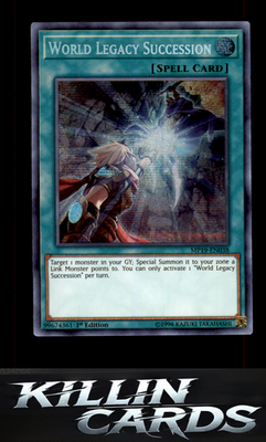 1st Edition World Legacy Succession MP19-EN038 YuGiOh Prismatic Secret Rare 2019