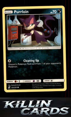 Purrloin 135/236 Pokemon Common SM - Unified Minds Card NM