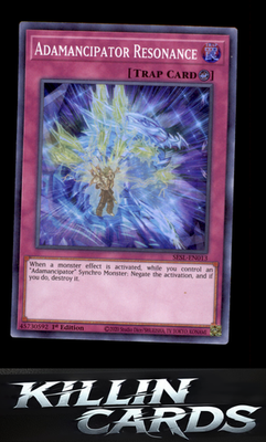 1st Edition Adamancipator Resonance SESL-EN013 YuGiOh Super Rare Secret Slayers