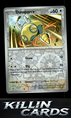 Reverse Holofoil Dunsparce 079/131 Pokemon Common SV: Prismatic Evolutions Card