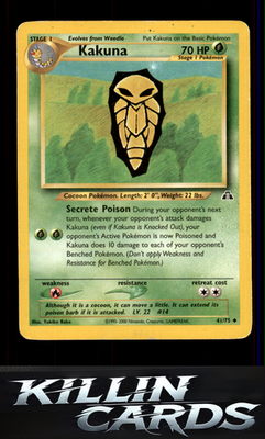 Kakuna 41/75 Pokemon Uncommon Neo Discovery Card LP