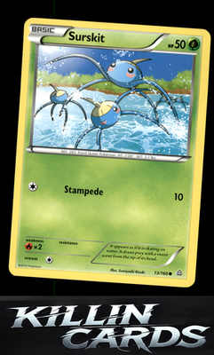 Surskit 13/160 Pokemon Common XY - Primal Clash Card LP