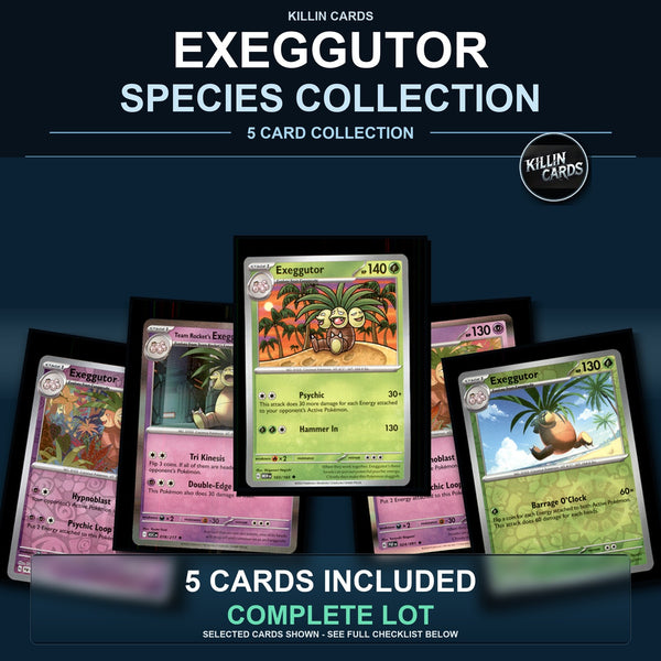 Pokemon TCG Exeggutor Species Collection 5 Different Cards