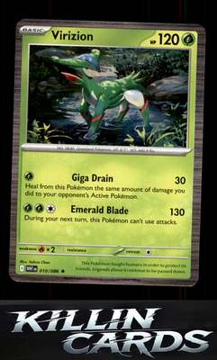 Virizion 010/086 Pokemon Rare SV: White Flare Card NM