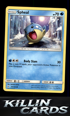 Spheal - 50/236 50/236 Pokemon Common SM - Cosmic Eclipse Card NM
