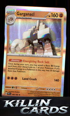 Garganacl - 104/182 104/182 Pokemon Rare SV04: Paradox Rift Card NM