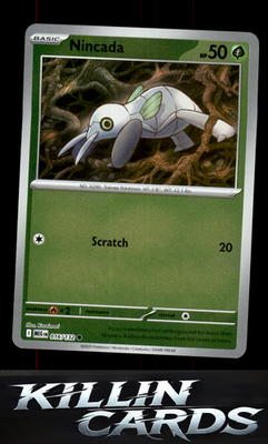 Reverse Holofoil Nincada 016/132 Pokemon Common ME01: Mega Evolution Card NM