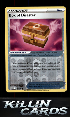 Reverse Holofoil Box of Disaster 154/196 Pokemon Uncommon SWSH11: Lost Origin Ca
