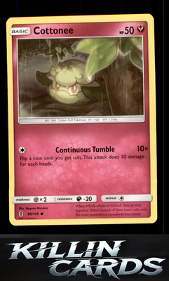 Cottonee 90/145 Pokemon Common SM - Guardians Rising Card LP