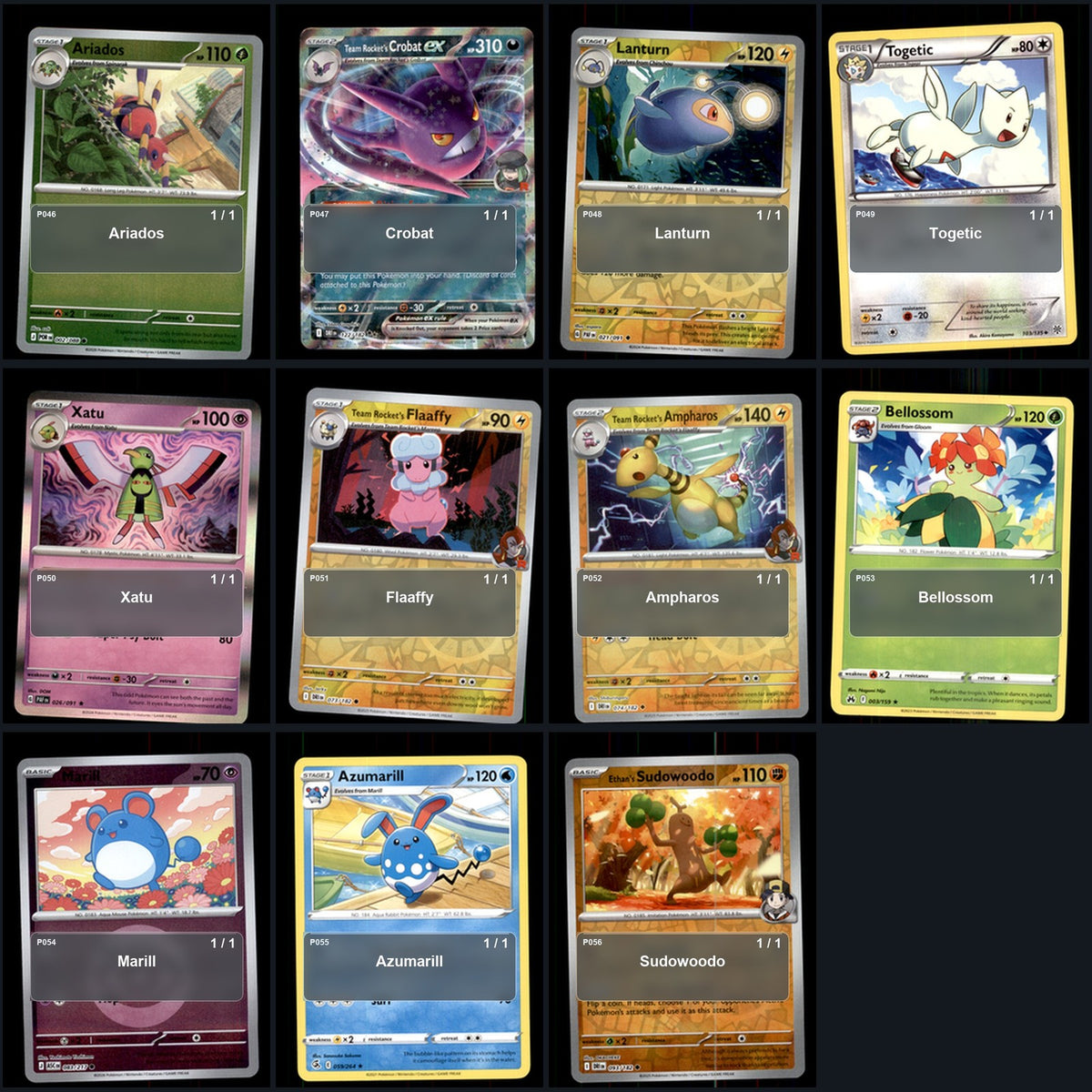 Pokemon TCG Generation 2 Johto Pokemon Pokedex Set 95 Cards Collection