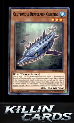 1st Edition Gluttonous Reptolphin Greethys MP21-EN183 YuGiOh Common 2021 Tin of