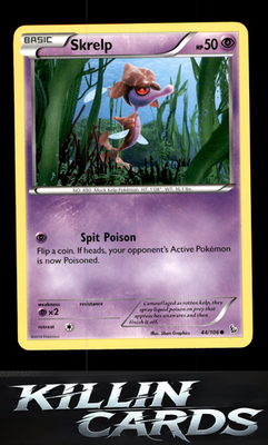 Skrelp 44/106 Pokemon Common XY - Flashfire Card LP