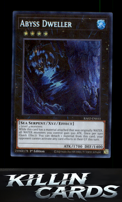 1st Edition Abyss Dweller (Platinum Secret Rare) RA02-EN033 YuGiOh Platinum Secr