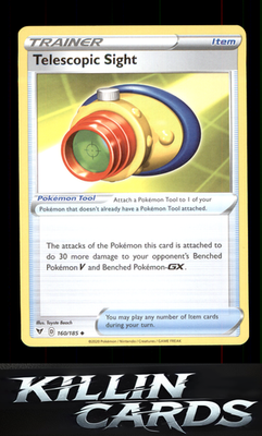 Telescopic Sight 160/185 Pokemon Uncommon SWSH04: Vivid Voltage Card NM