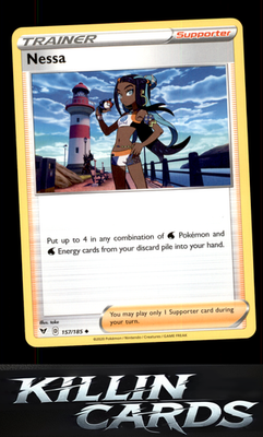 Nessa 157/185 Pokemon Uncommon SWSH04: Vivid Voltage Card NM