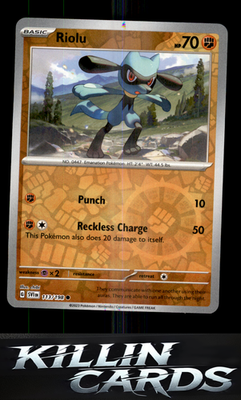 Reverse Holofoil Riolu - 113/198 113/198 Pokemon Common SV01: Scarlet & Violet B