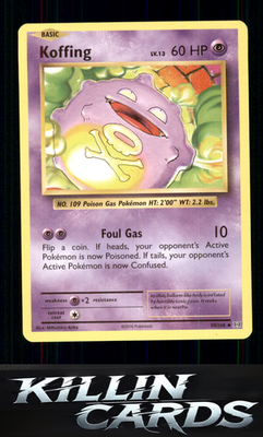 Koffing 50/108 Pokemon Uncommon XY - Evolutions Card NM