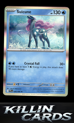Suicune 026/094 Pokemon Rare ME02: Phantasmal Flames Card NM