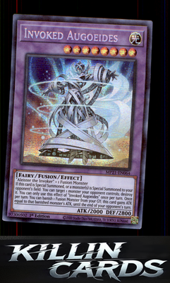 1st Edition Invoked Augoeides MP21-EN064 YuGiOh Prismatic Secret Rare 2021 Tin o