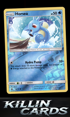 Reverse Holofoil Horsea (16) 16/70 Pokemon Common Dragon Majesty Card NM