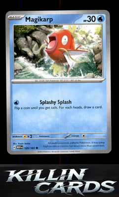 Magikarp 129/165 Pokemon Common SV: Scarlet & Violet 151 Card NM