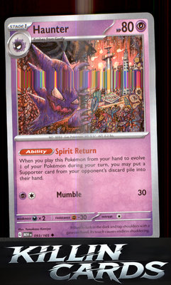 Haunter 093/165 Pokemon Uncommon SV: Scarlet & Violet 151 Card NM