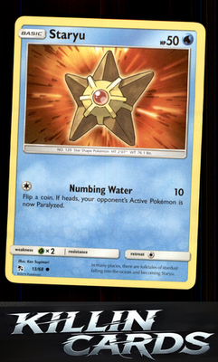 Staryu 13/68 Pokemon Common Hidden Fates Card NM