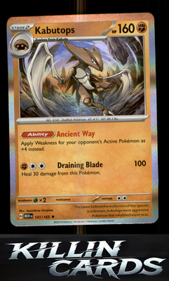 Kabutops 141/165 Pokemon Rare SV: Scarlet & Violet 151 Card NM