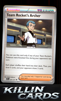 Team Rocket's Archer 201/217 Pokemon Uncommon ME: Ascended Heroes Card NM