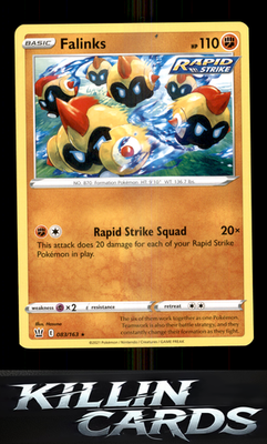 Falinks 083/163 Pokemon Rare SWSH05: Battle Styles Card NM