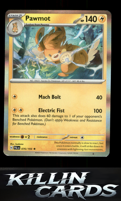 Pawmot 076/193 Pokemon Rare SV02: Paldea Evolved Card NM