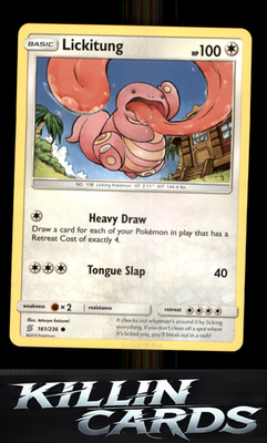 Lickitung 161/236 Pokemon Common SM - Unified Minds Card NM