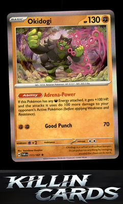 Okidogi 111/167 Pokemon Rare SV06: Twilight Masquerade Card NM